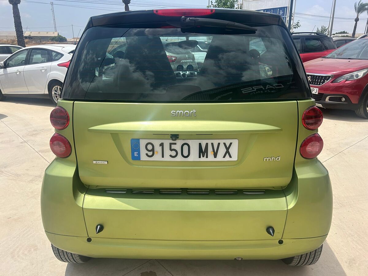 SMART FOR TWO PASSION COUPE 1.0 MHD AUTO SPANISH RHD IN SPAIN 61000 MILES 2010